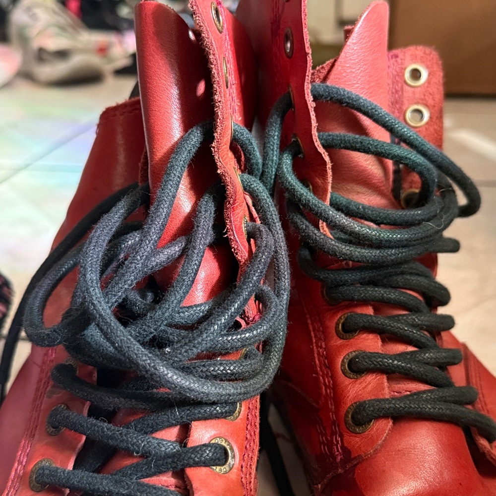 OTZ OTZ1 Leather Boots 3911Vβ Burnt Henna Red EU 38,USmen5/woman 7.5/8,24.3sm - Picture 4 of 11